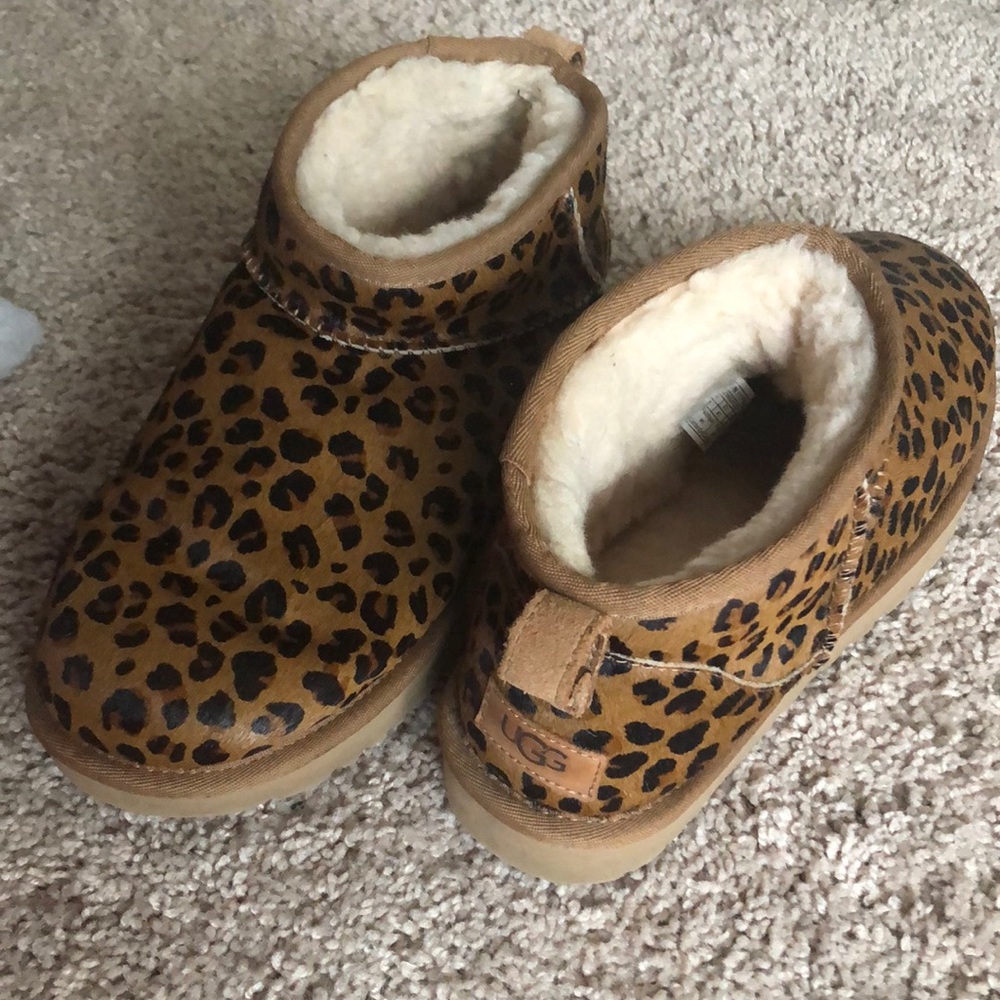 Brand New Low-Cut Cheetah Print Ugg Boots